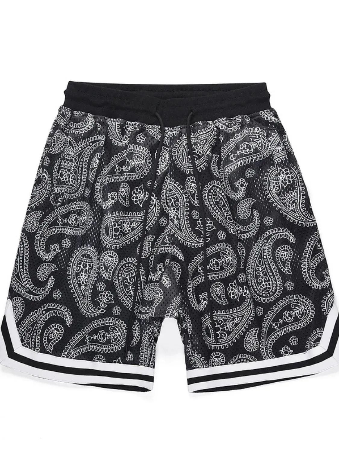 Herenshorts met trekkoordprint