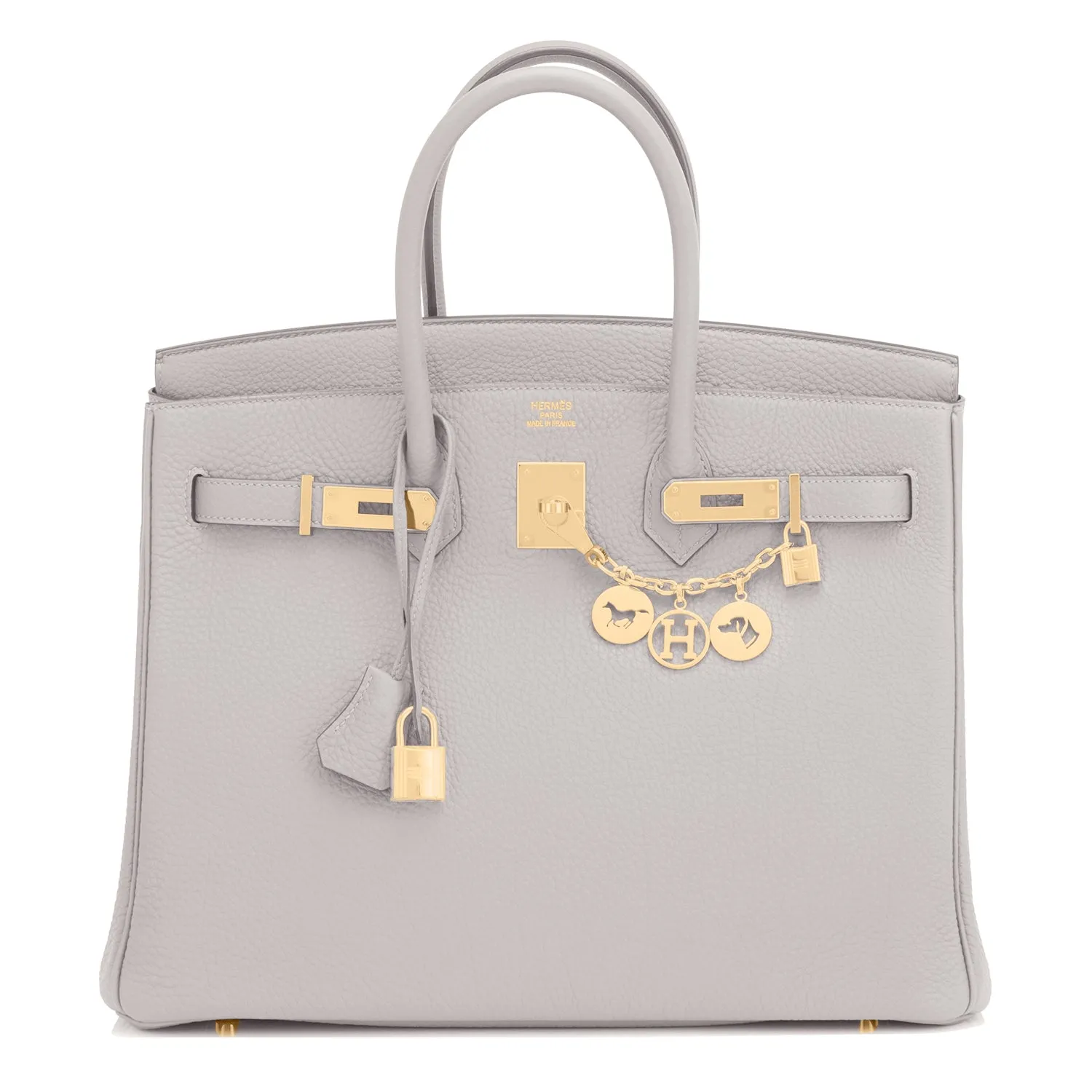 Hermes Birkin 35cm Gris Perle Gray Gold Hardware Y Stamp, 2020