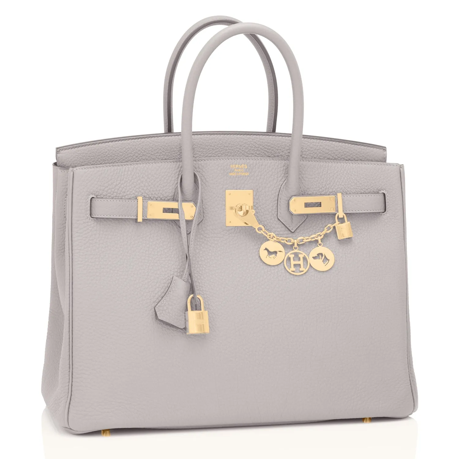 Hermes Birkin 35cm Gris Perle Gray Gold Hardware Y Stamp, 2020