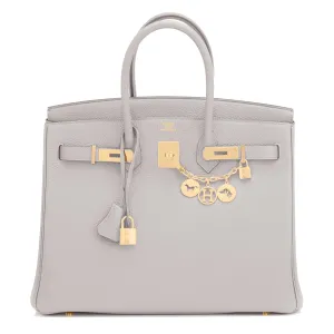 Hermes Birkin 35cm Gris Perle Gray Gold Hardware Y Stamp, 2020
