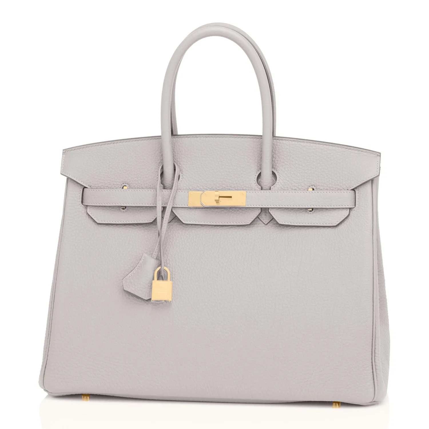 Hermes Birkin 35cm Gris Perle Gray Gold Hardware Y Stamp, 2020