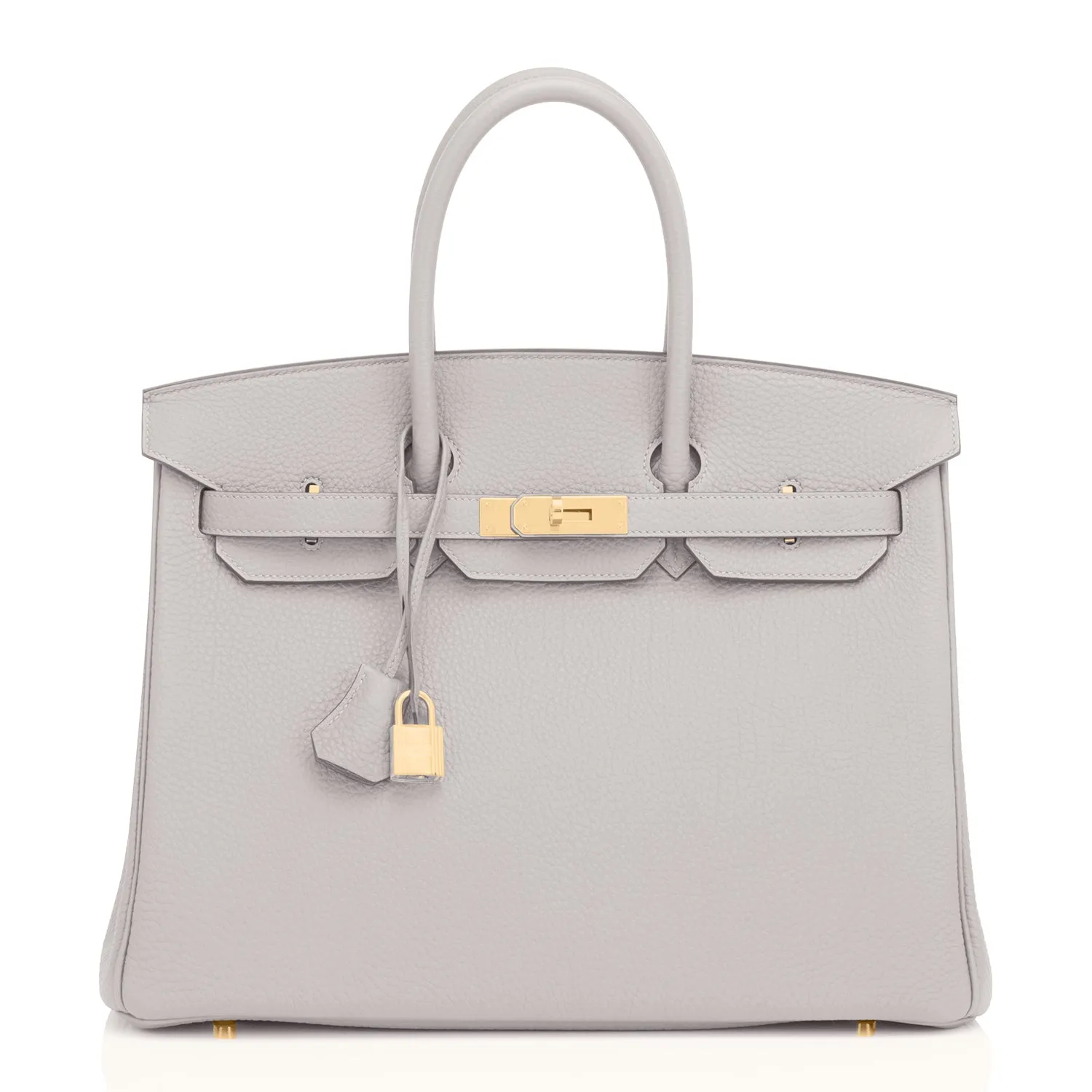 Hermes Birkin 35cm Gris Perle Gray Gold Hardware Y Stamp, 2020