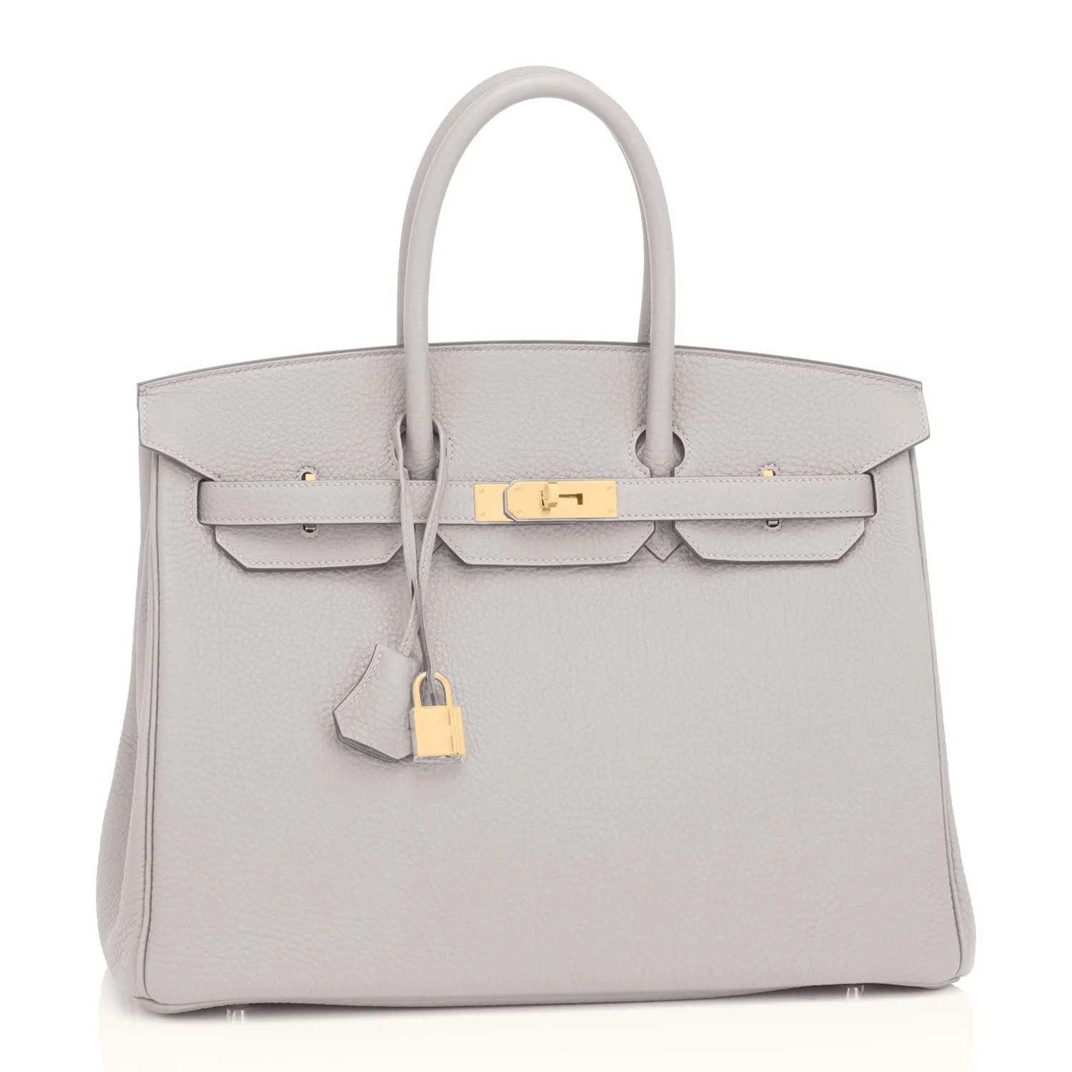 Hermes Birkin 35cm Gris Perle Gray Gold Hardware Y Stamp, 2020
