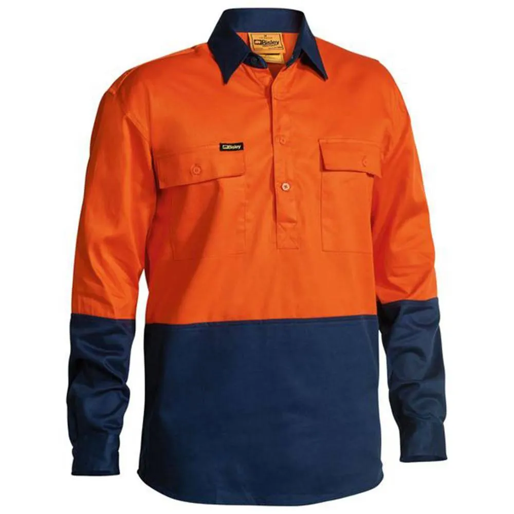Hi Vis Closed Front Drill Shirt BSC6267