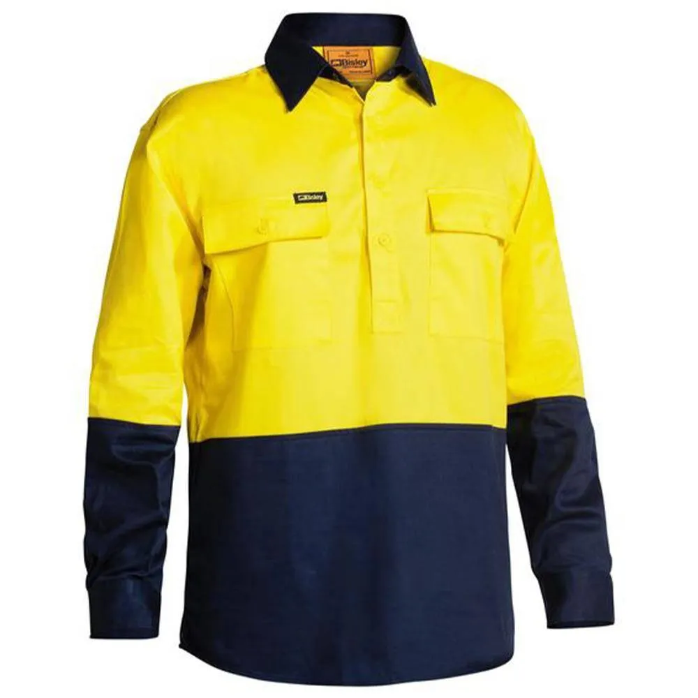 Hi Vis Closed Front Drill Shirt BSC6267