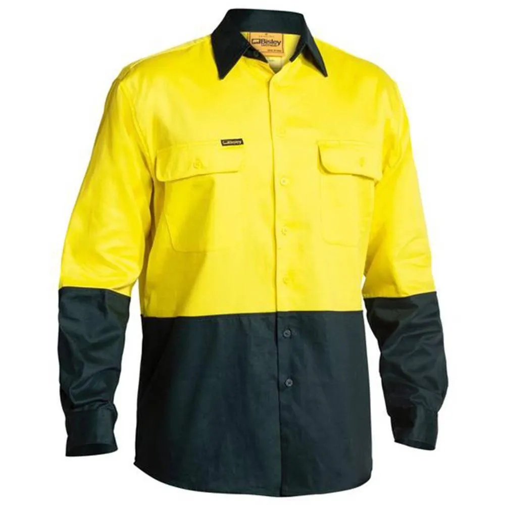 Hi Vis Drill Long Sleeve Shirt BS6267