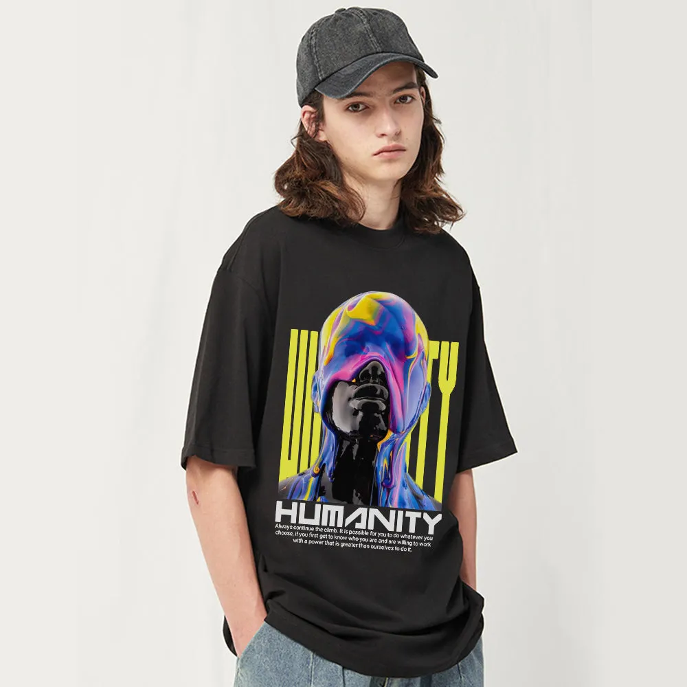 High Street Masked Man Printed T-shirt