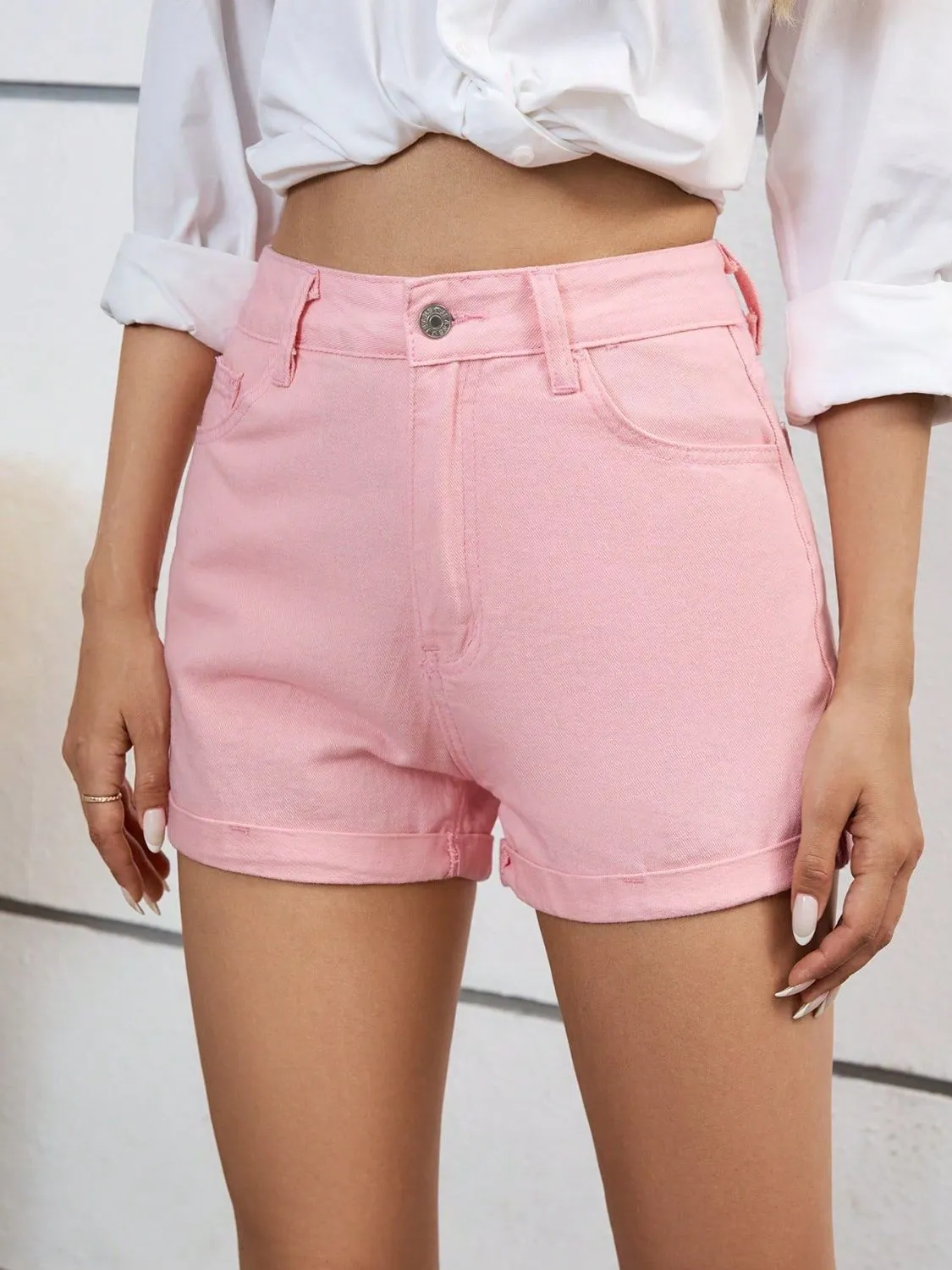 High Waist Denim Shorts XS-L