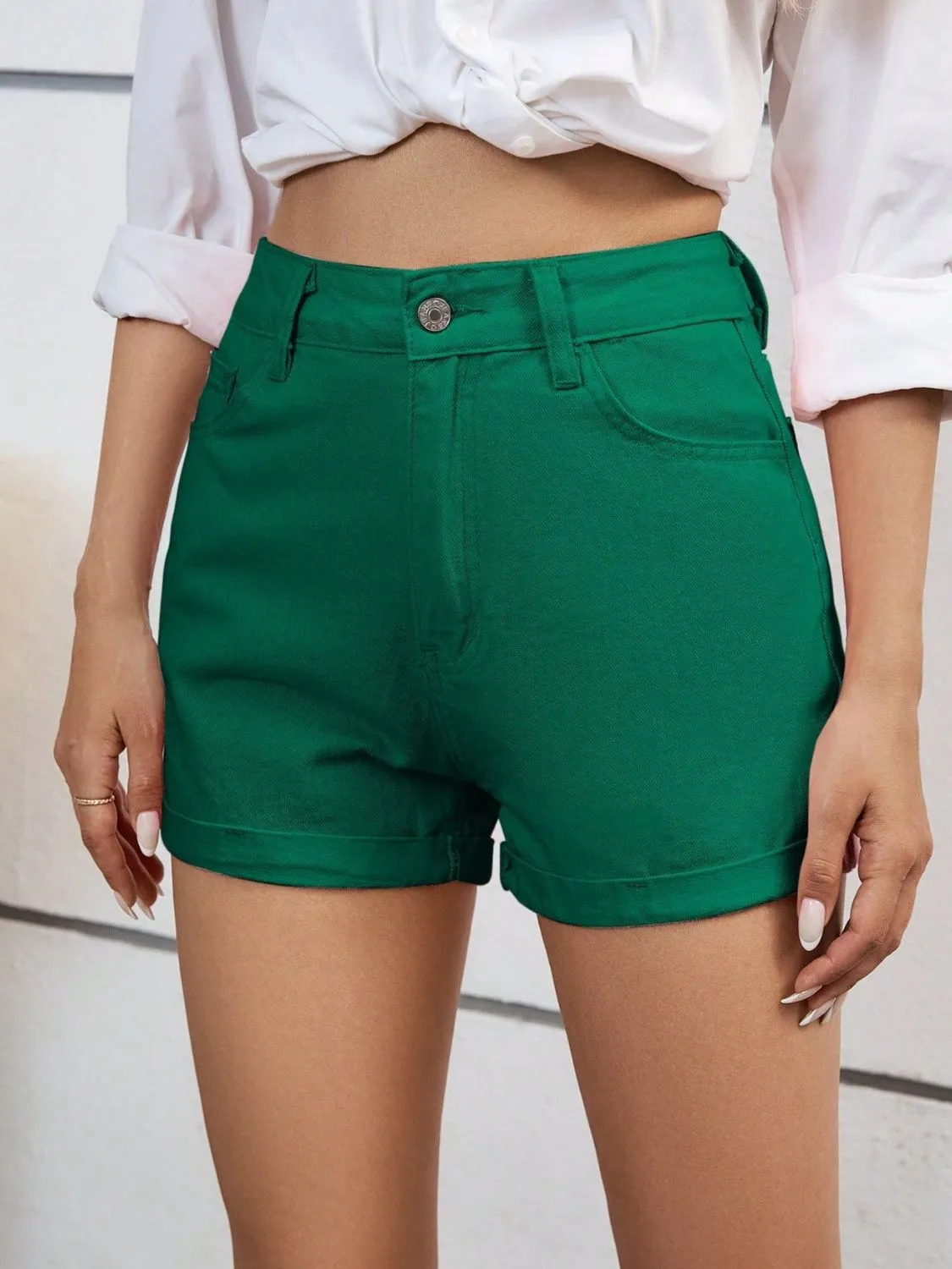 High Waist Denim Shorts XS-L