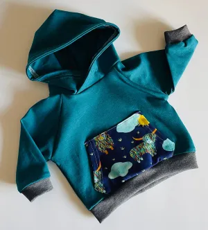 Highland Cow Hoodie - Newborn
