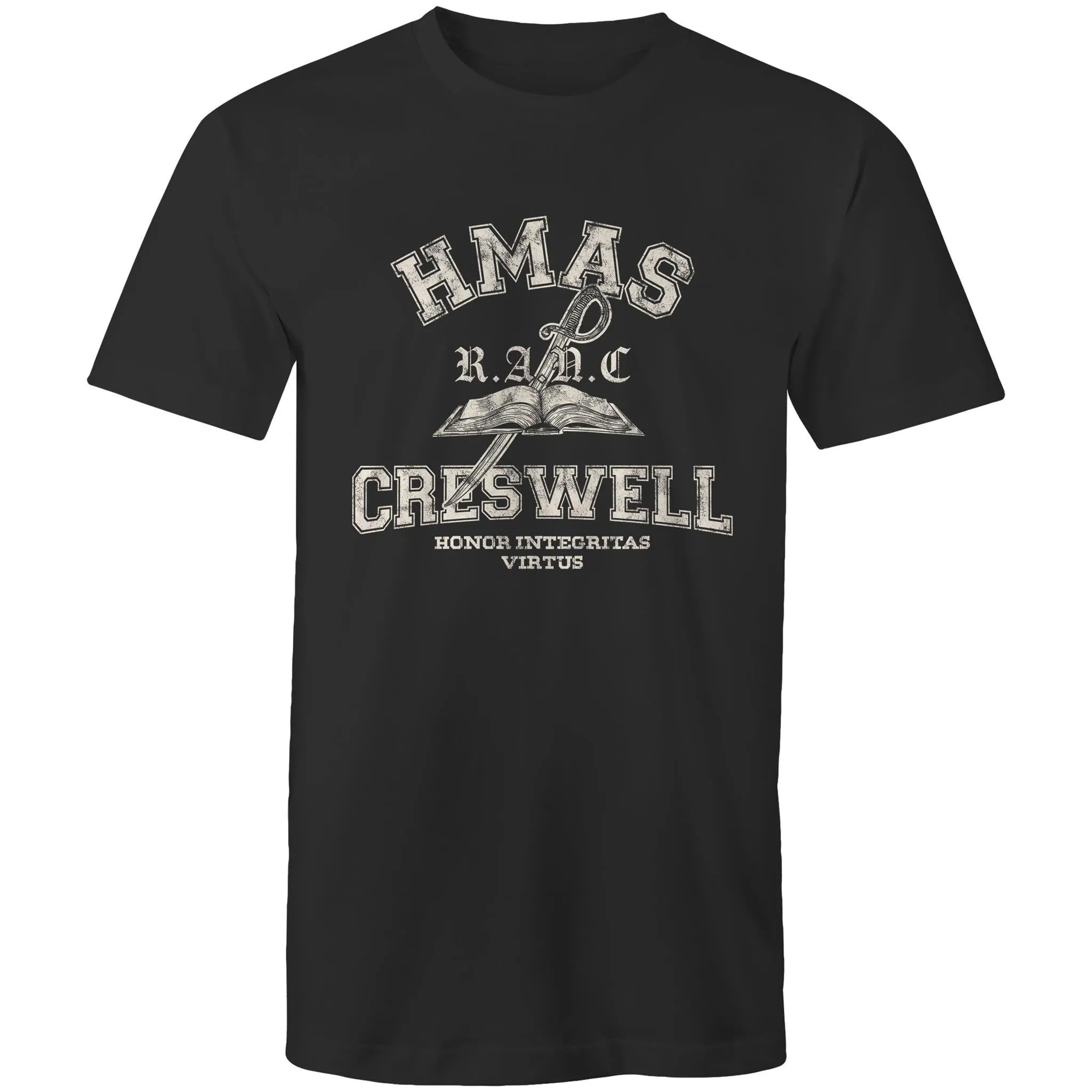 HMAS Creswell Men's T-shirt white (Style Alpha)