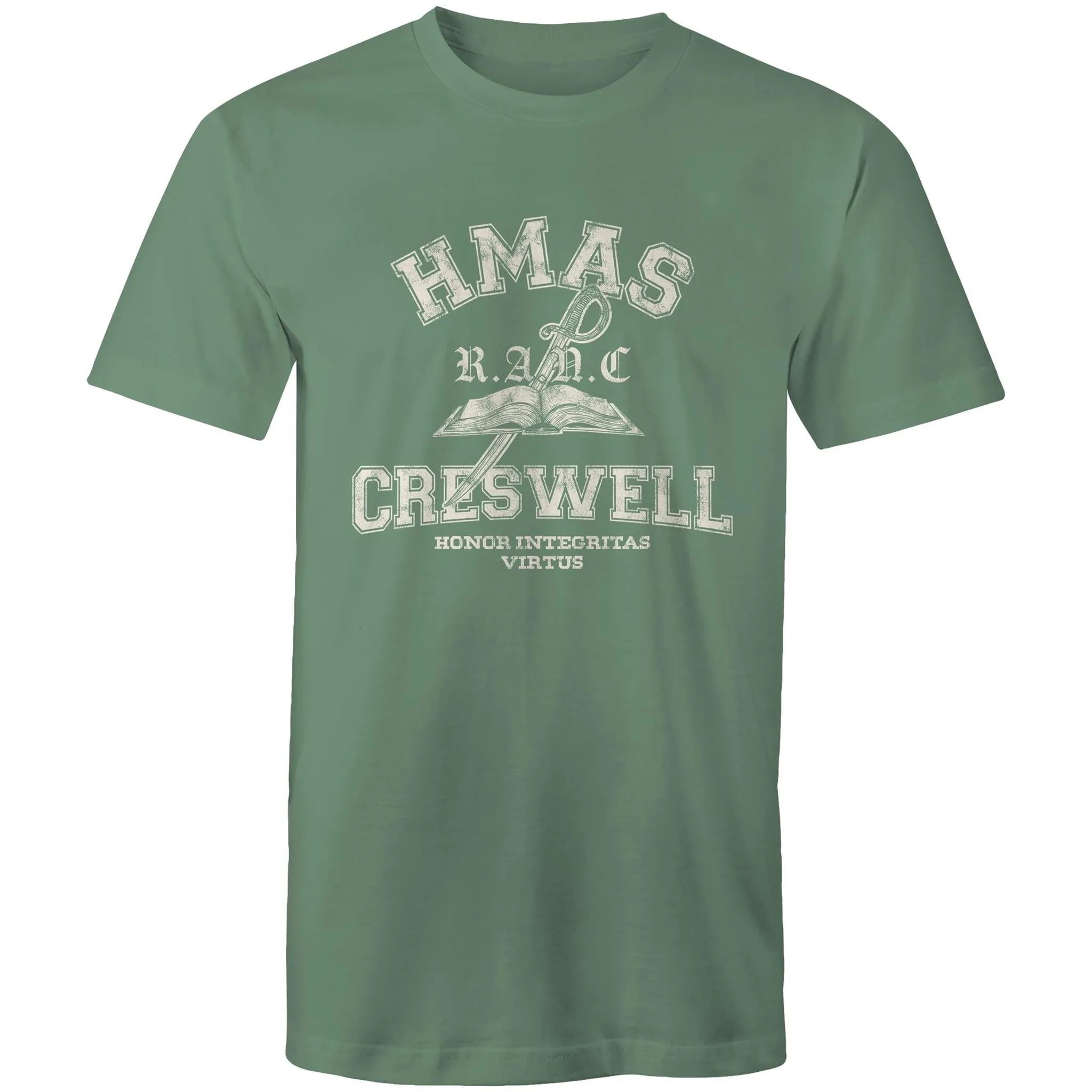 HMAS Creswell Men's T-shirt white (Style Alpha)