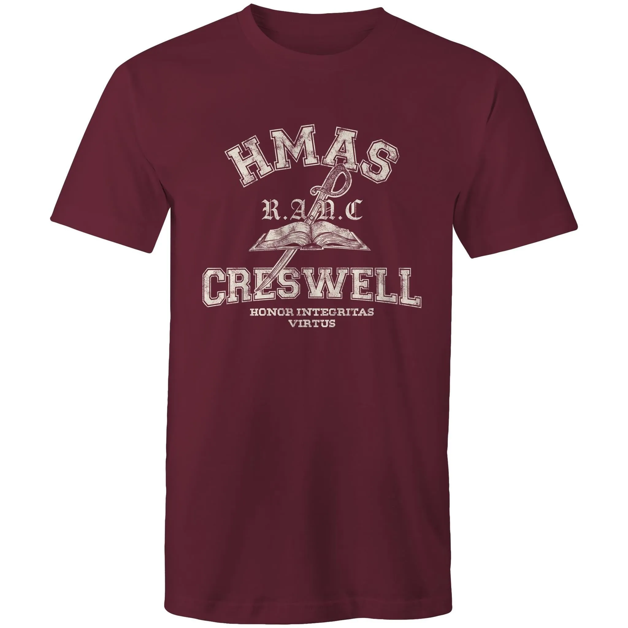 HMAS Creswell Men's T-shirt white (Style Alpha)