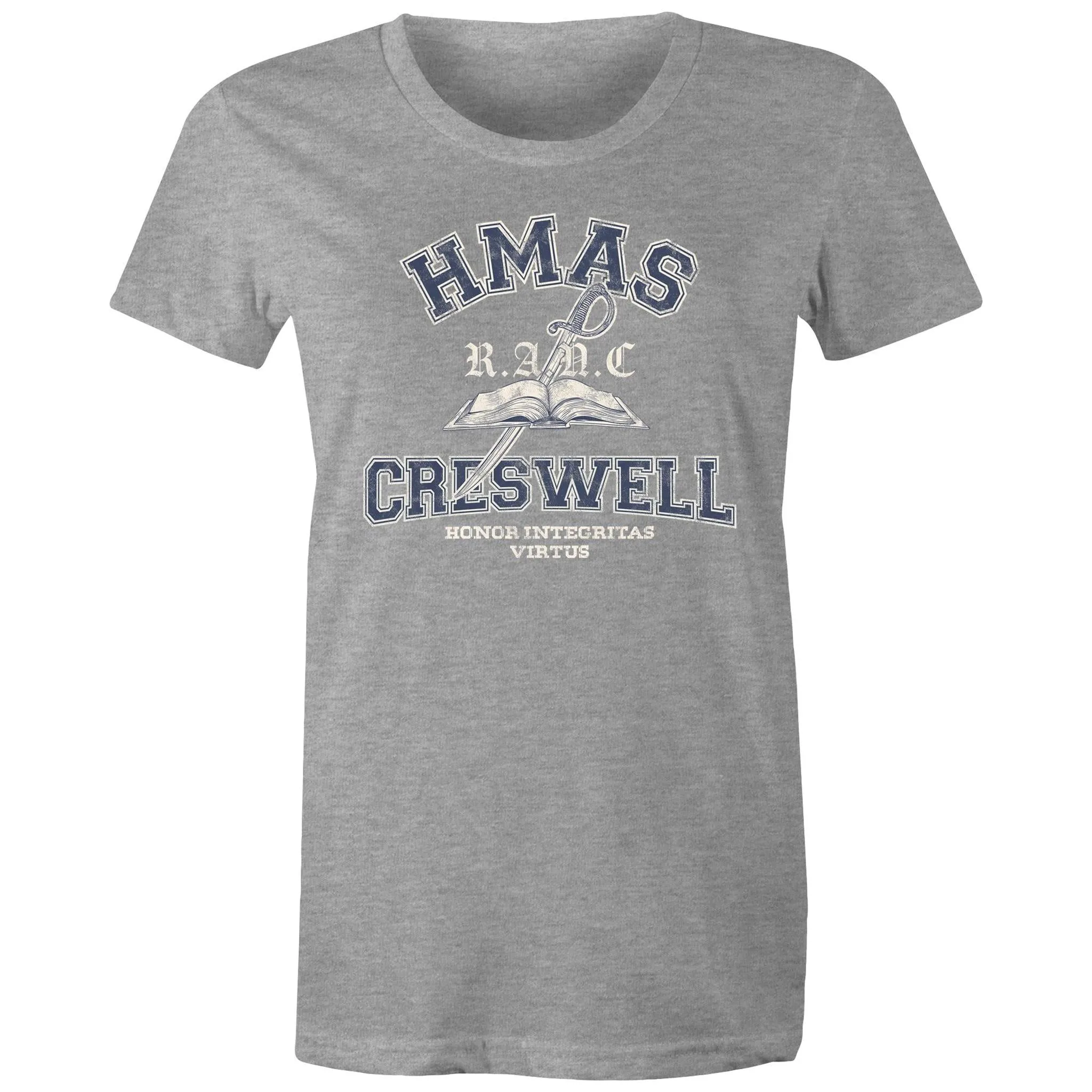 HMAS Creswell Women's T-shirt blue (Style Alpha)
