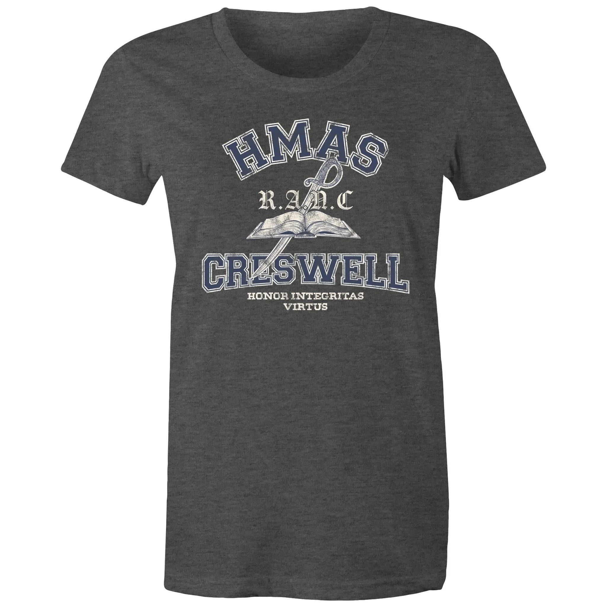 HMAS Creswell Women's T-shirt blue (Style Alpha)