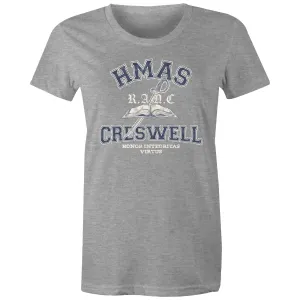 HMAS Creswell Women's T-shirt blue (Style Alpha)