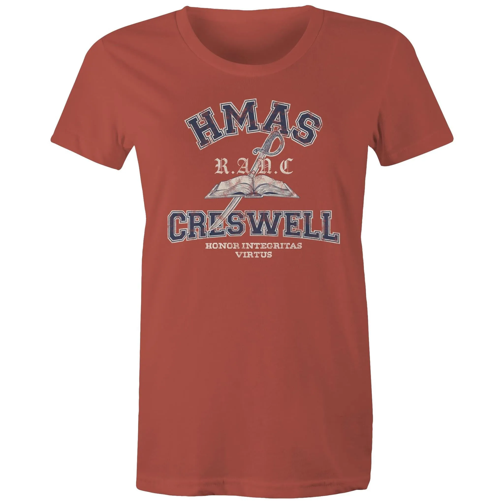 HMAS Creswell Women's T-shirt blue (Style Alpha)