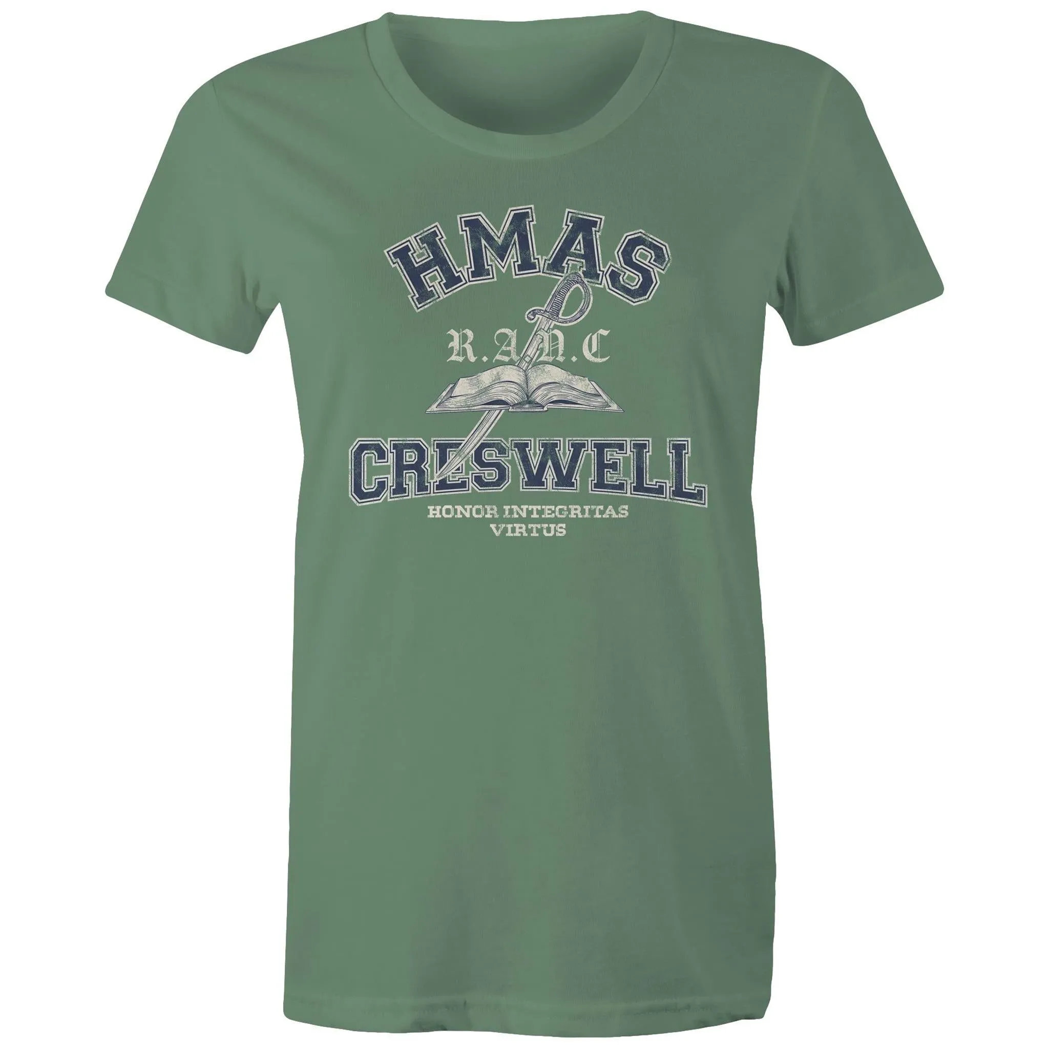 HMAS Creswell Women's T-shirt blue (Style Alpha)
