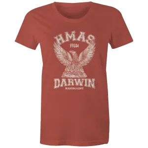 HMAS Darwin FFG04 Women's T-shirt white (Style Alpha)