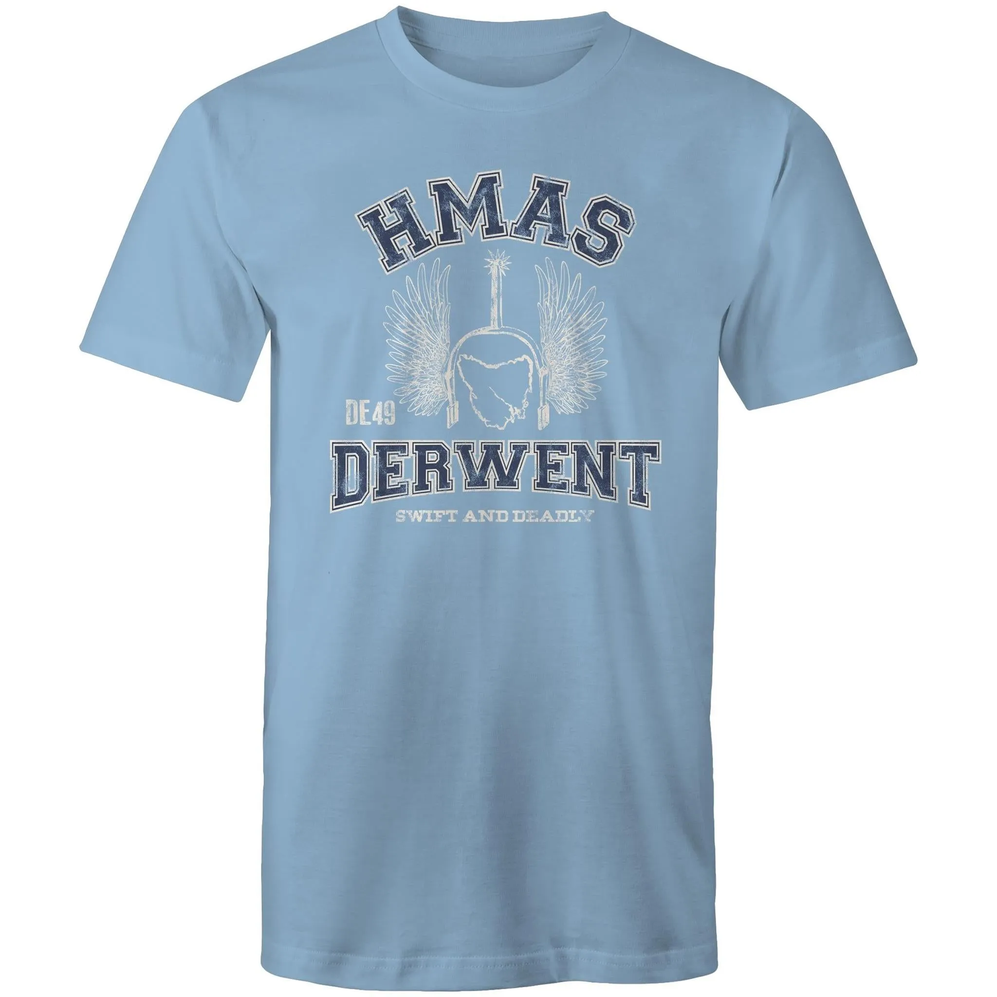 HMAS Derwent DE49 Men's T-shirt blue (Style Alpha)