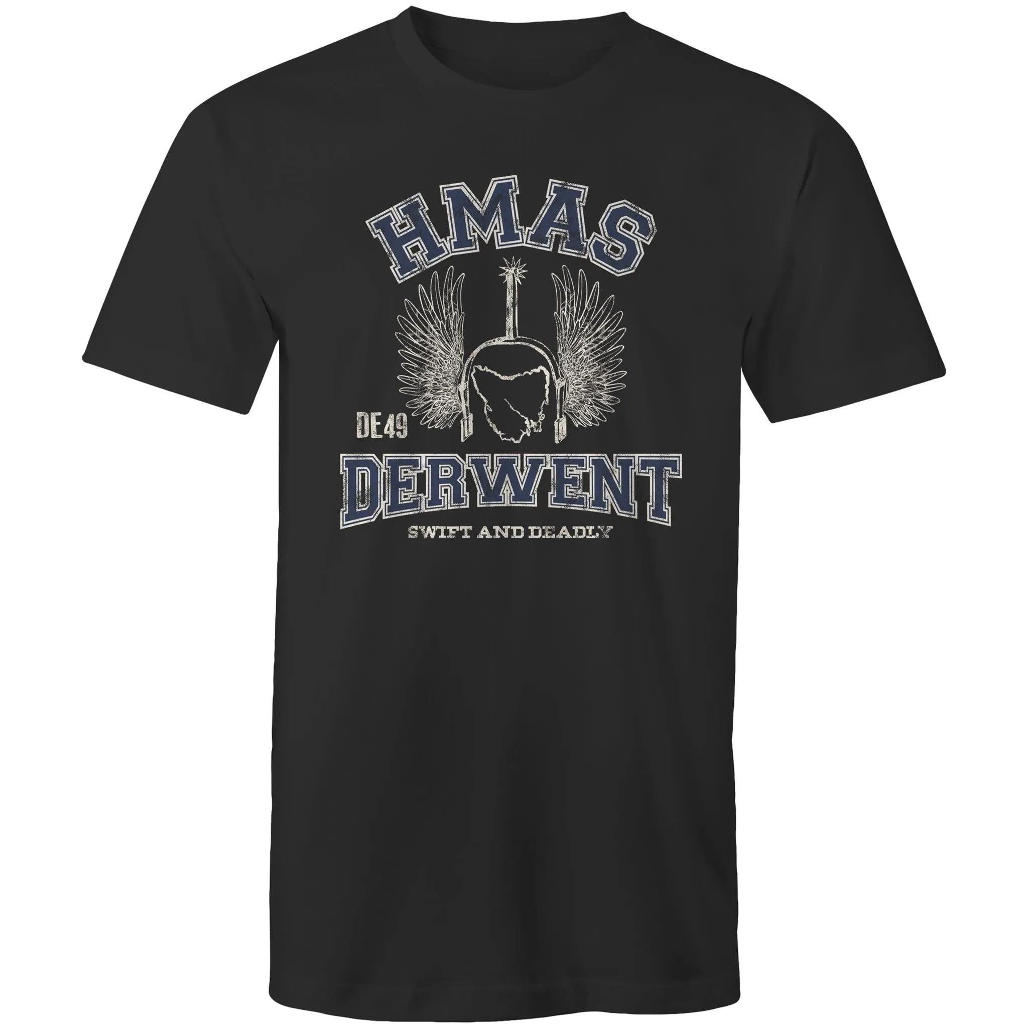 HMAS Derwent DE49 Men's T-shirt blue (Style Alpha)