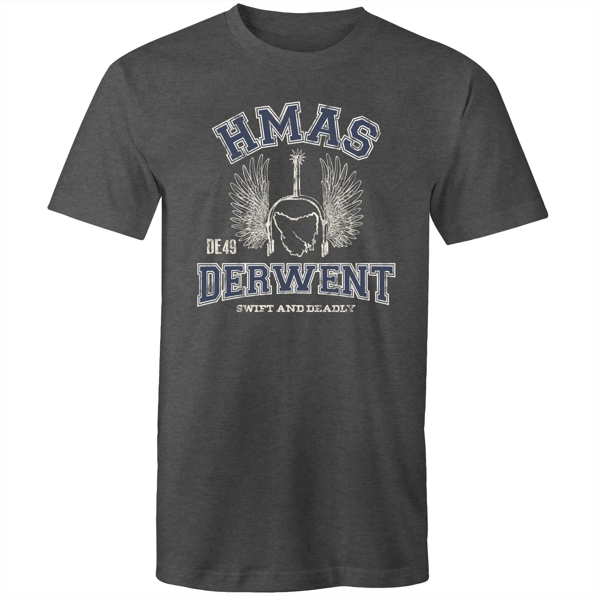 HMAS Derwent DE49 Men's T-shirt blue (Style Alpha)