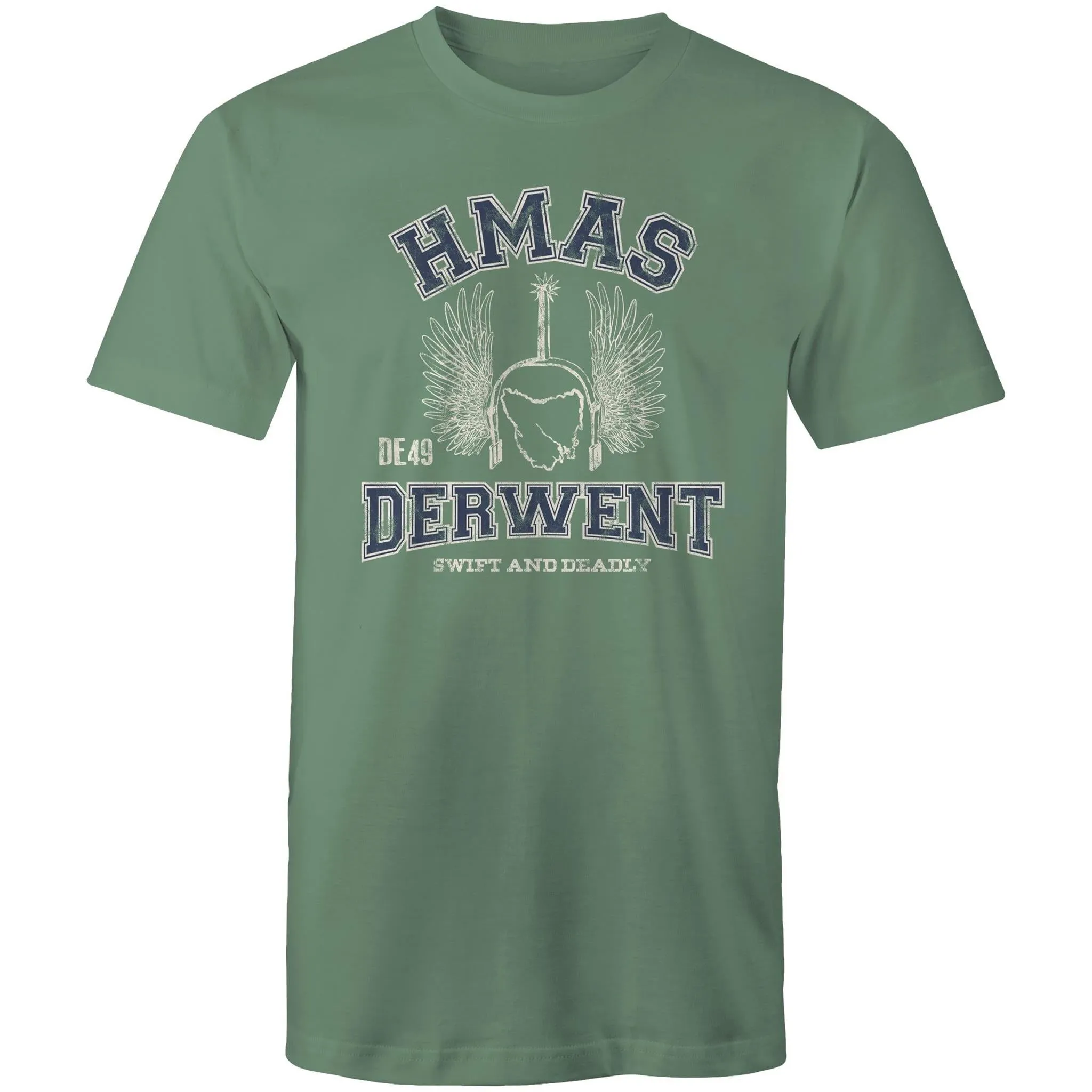 HMAS Derwent DE49 Men's T-shirt blue (Style Alpha)