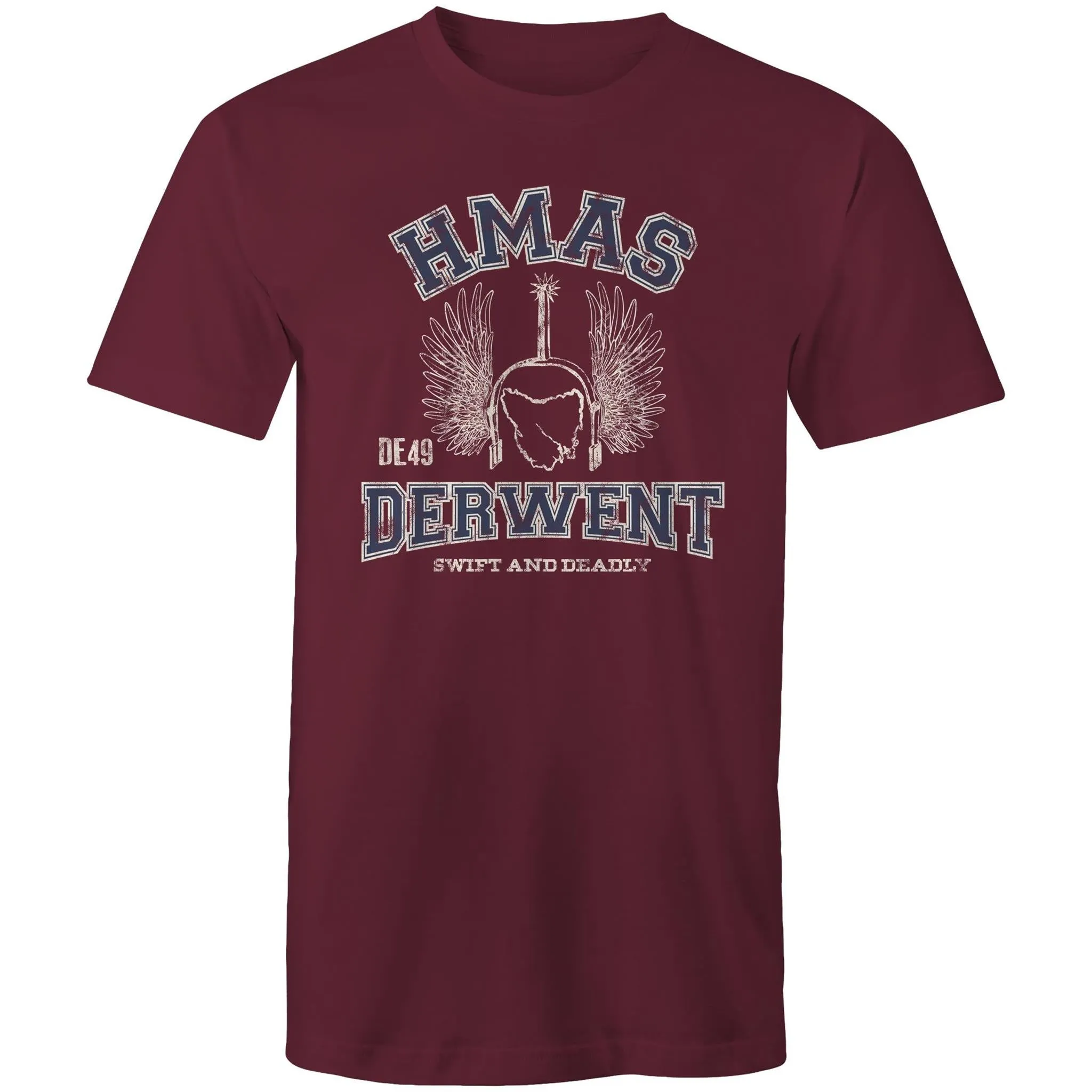 HMAS Derwent DE49 Men's T-shirt blue (Style Alpha)