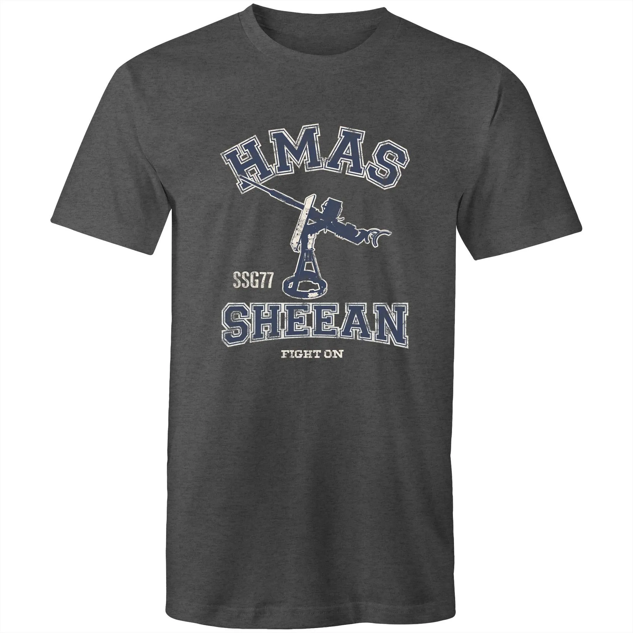 HMAS Sheean SSG77 Men's T-shirt blue (Style Alpha)