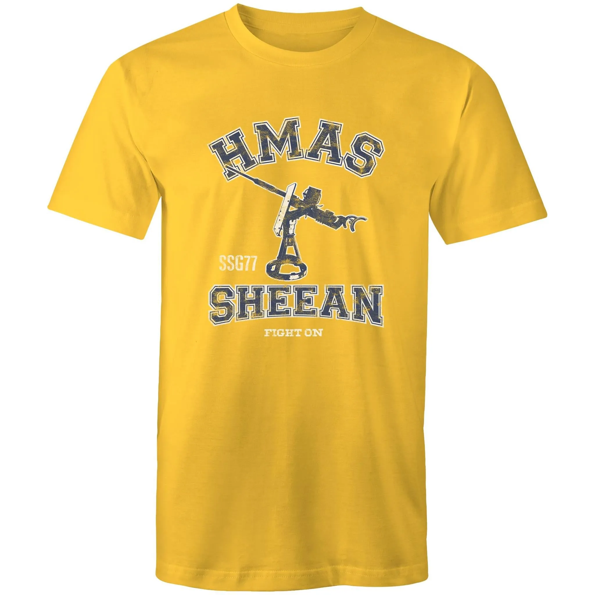 HMAS Sheean SSG77 Men's T-shirt blue (Style Alpha)