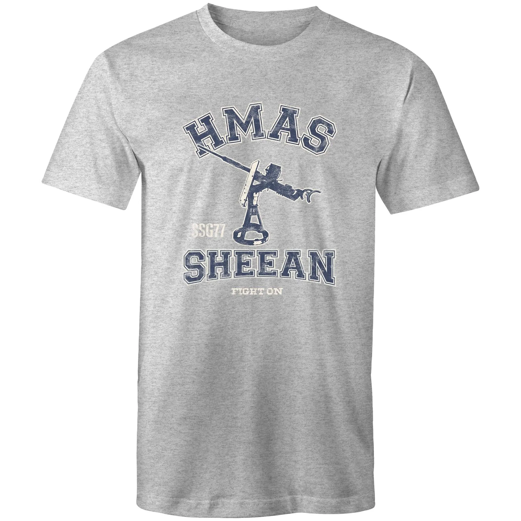 HMAS Sheean SSG77 Men's T-shirt blue (Style Alpha)