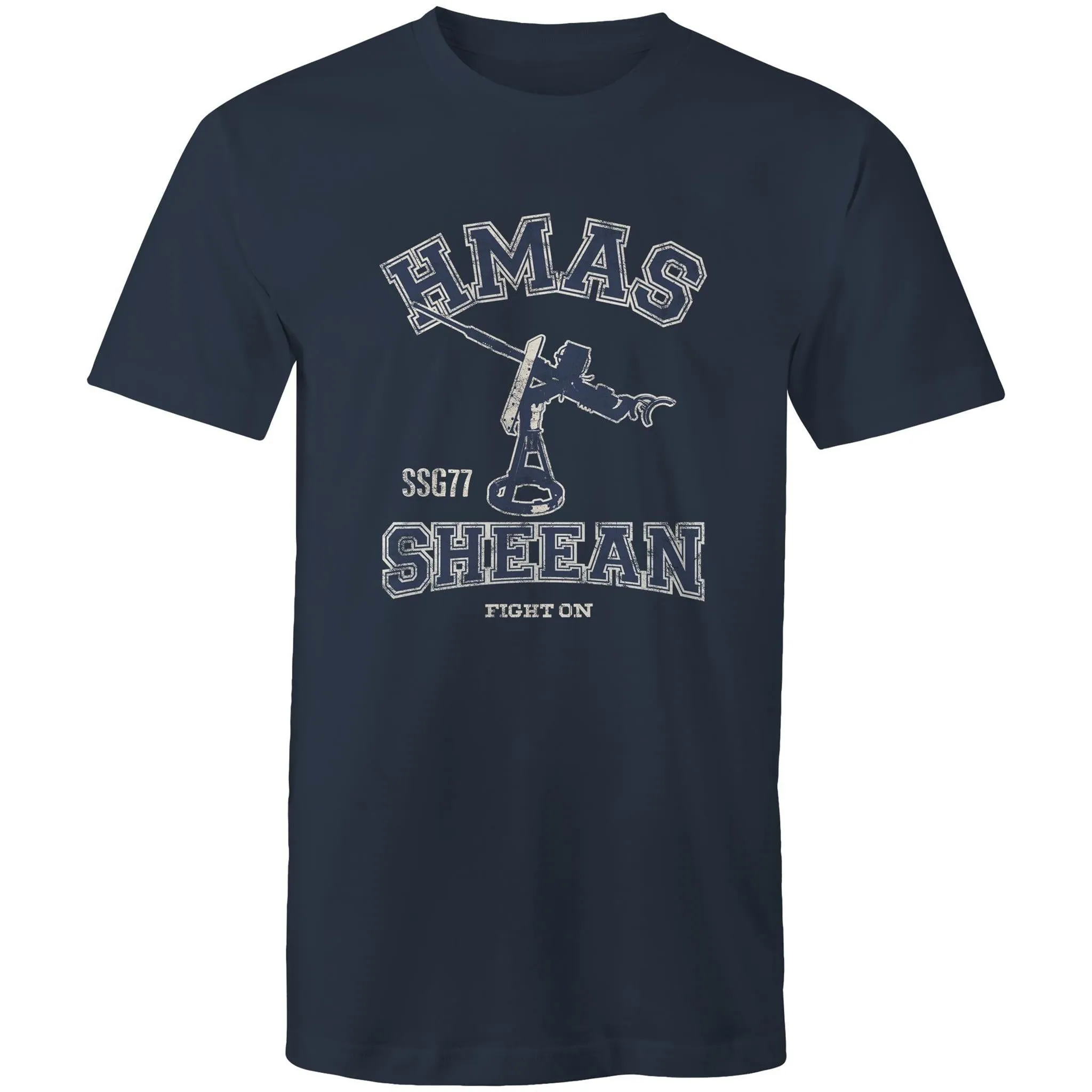 HMAS Sheean SSG77 Men's T-shirt blue (Style Alpha)