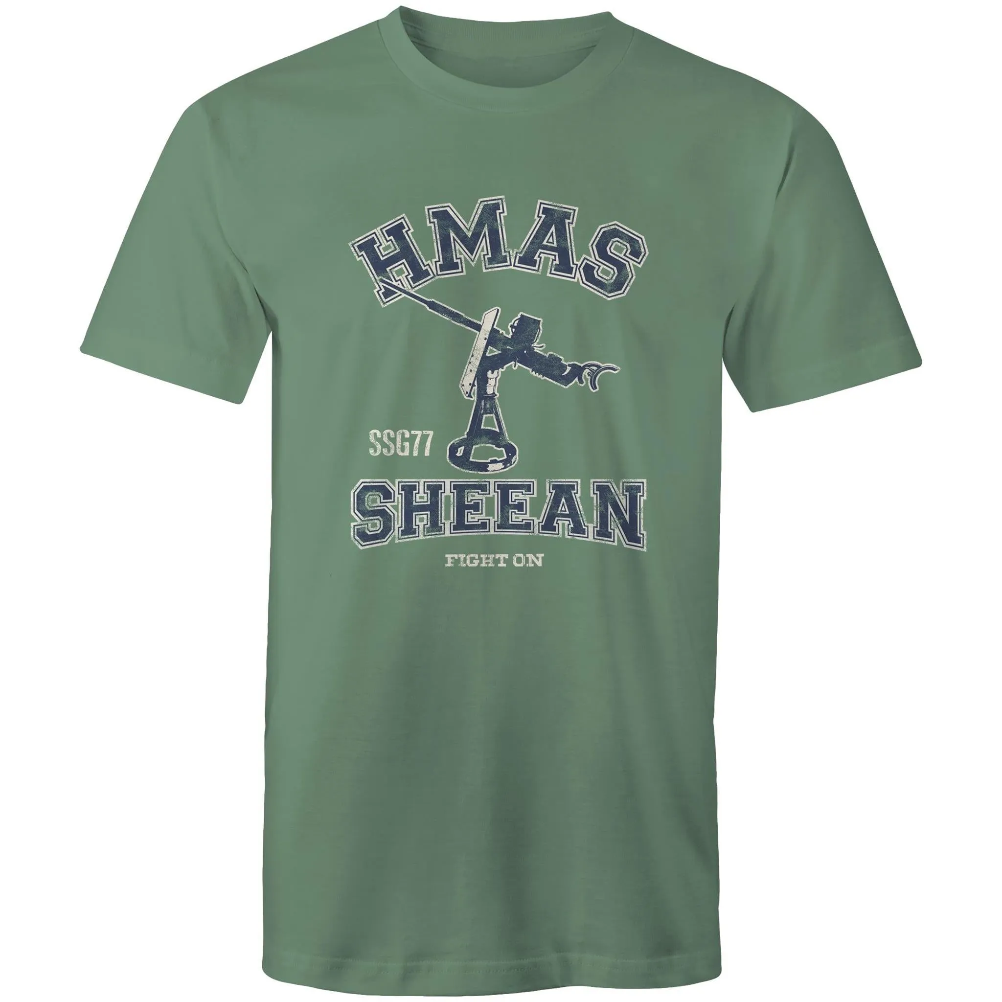 HMAS Sheean SSG77 Men's T-shirt blue (Style Alpha)