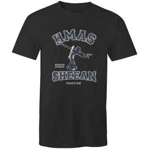 HMAS Sheean SSG77 Men's T-shirt blue (Style Alpha)