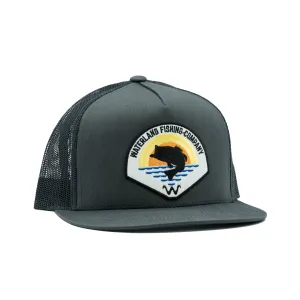 Hooked Sunset - Flatbill - Charcoal/Black