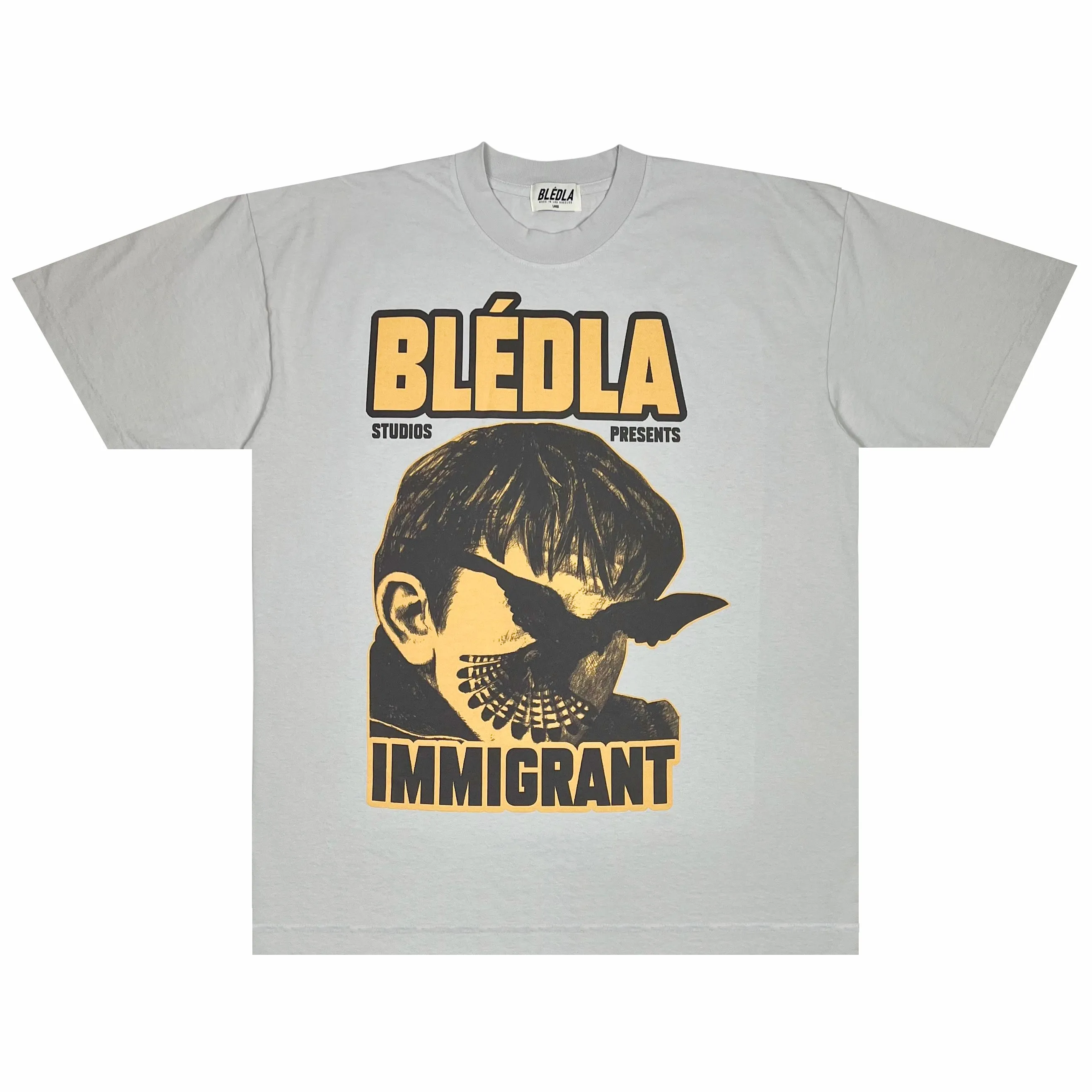 Immigrant Garment Dye Tee - Cool Grey