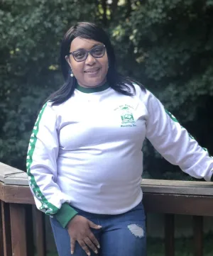Iota Phi Lambda Taped Crewneck Sweatshirt
