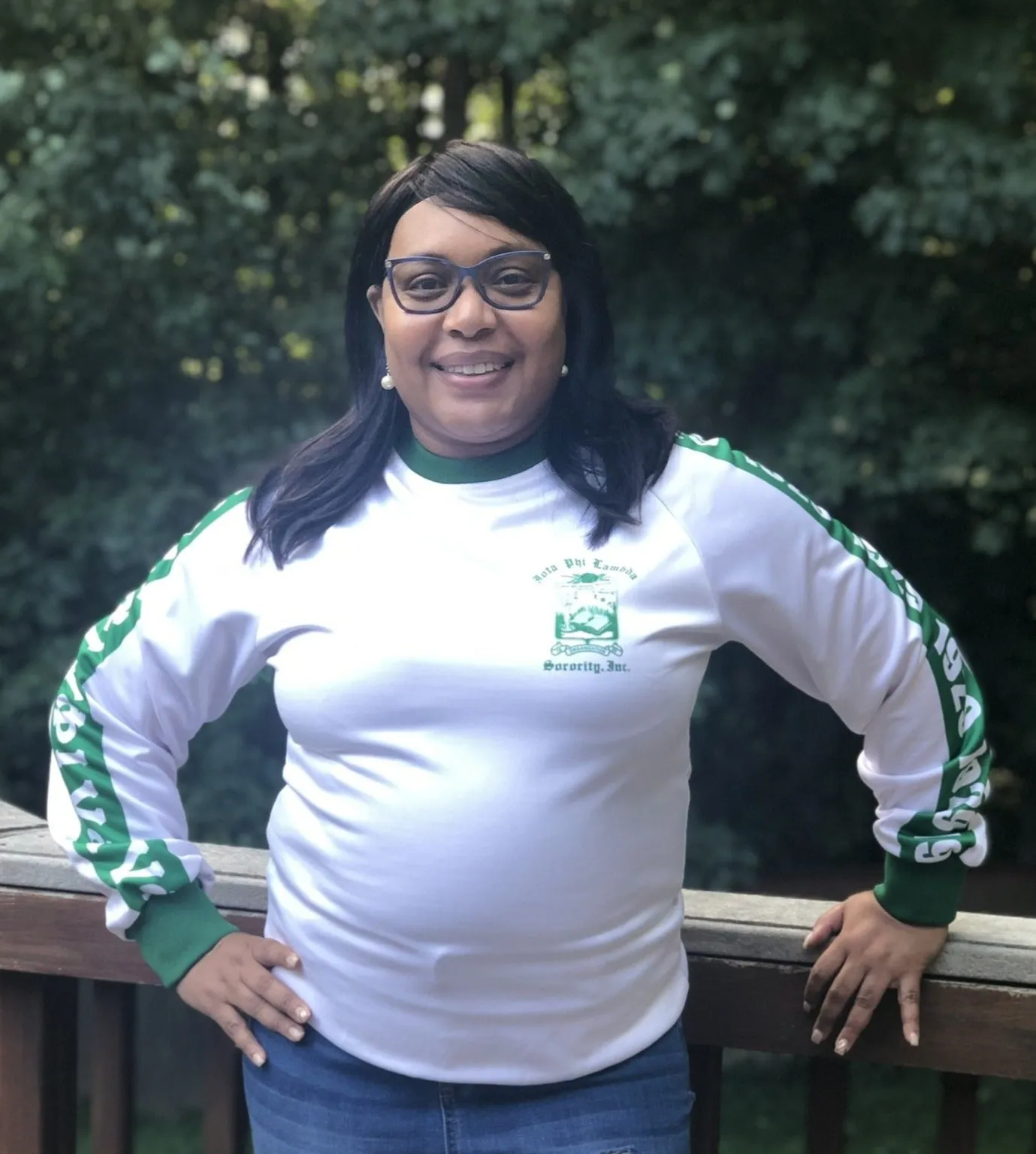 Iota Phi Lambda Taped Crewneck Sweatshirt