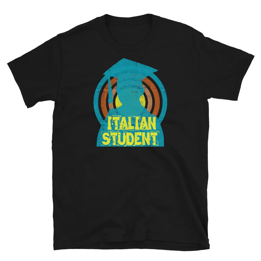 Italian Student Retro Style Novelty T-Shirt