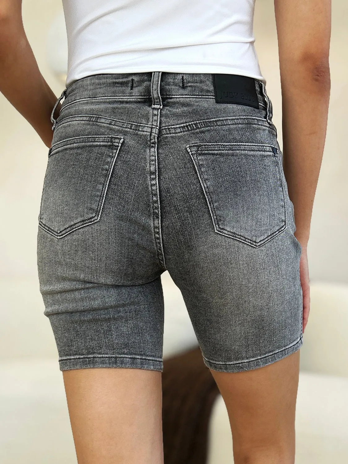 Judy Blue Full Size High Waist Washed Denim Shorts S-3XL