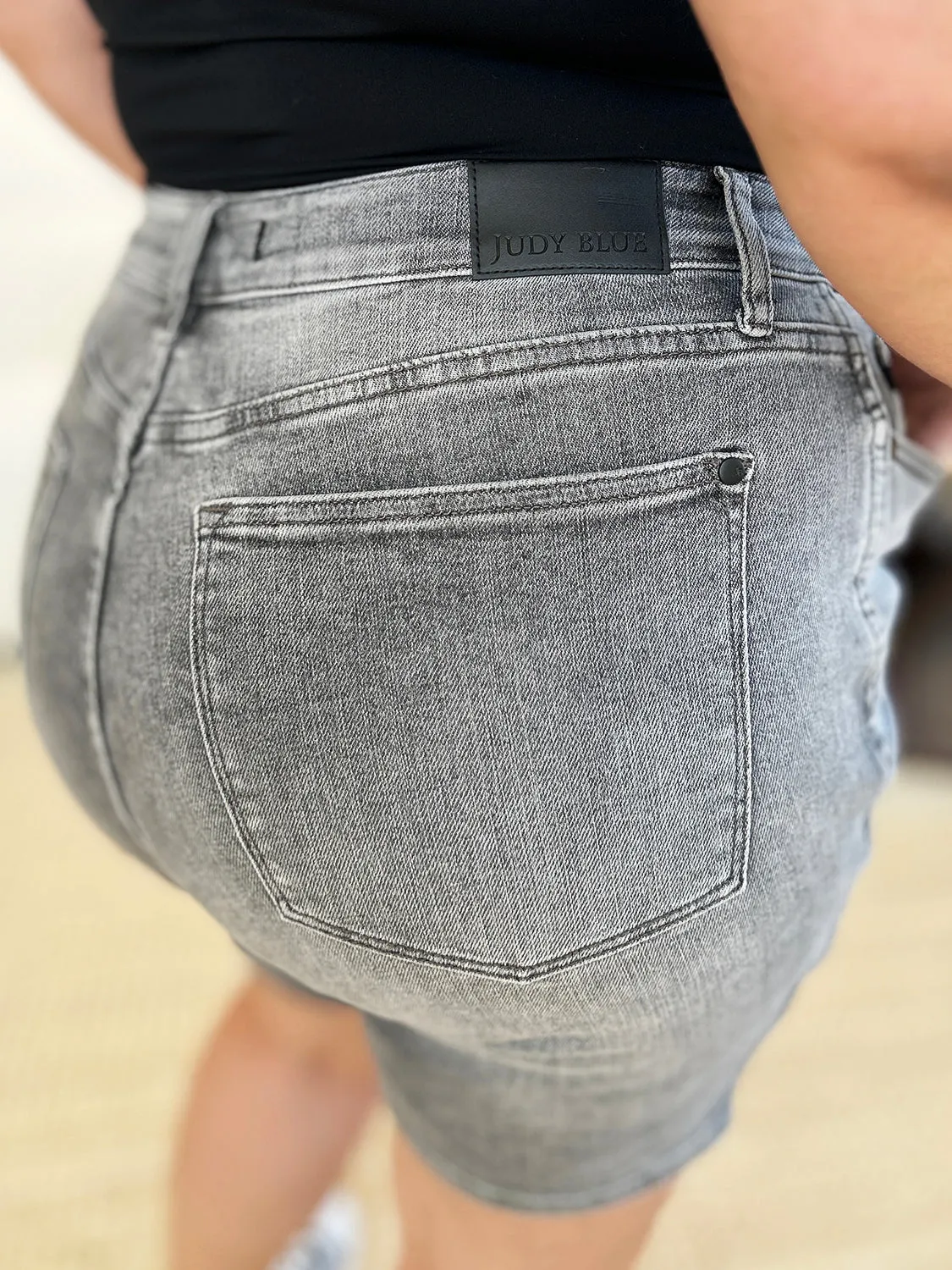 Judy Blue Full Size High Waist Washed Denim Shorts S-3XL