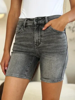 Judy Blue Full Size High Waist Washed Denim Shorts S-3XL