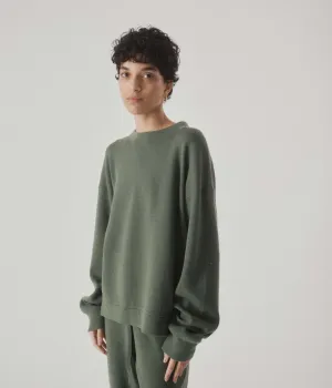 Knit Sweatshirt in Pine