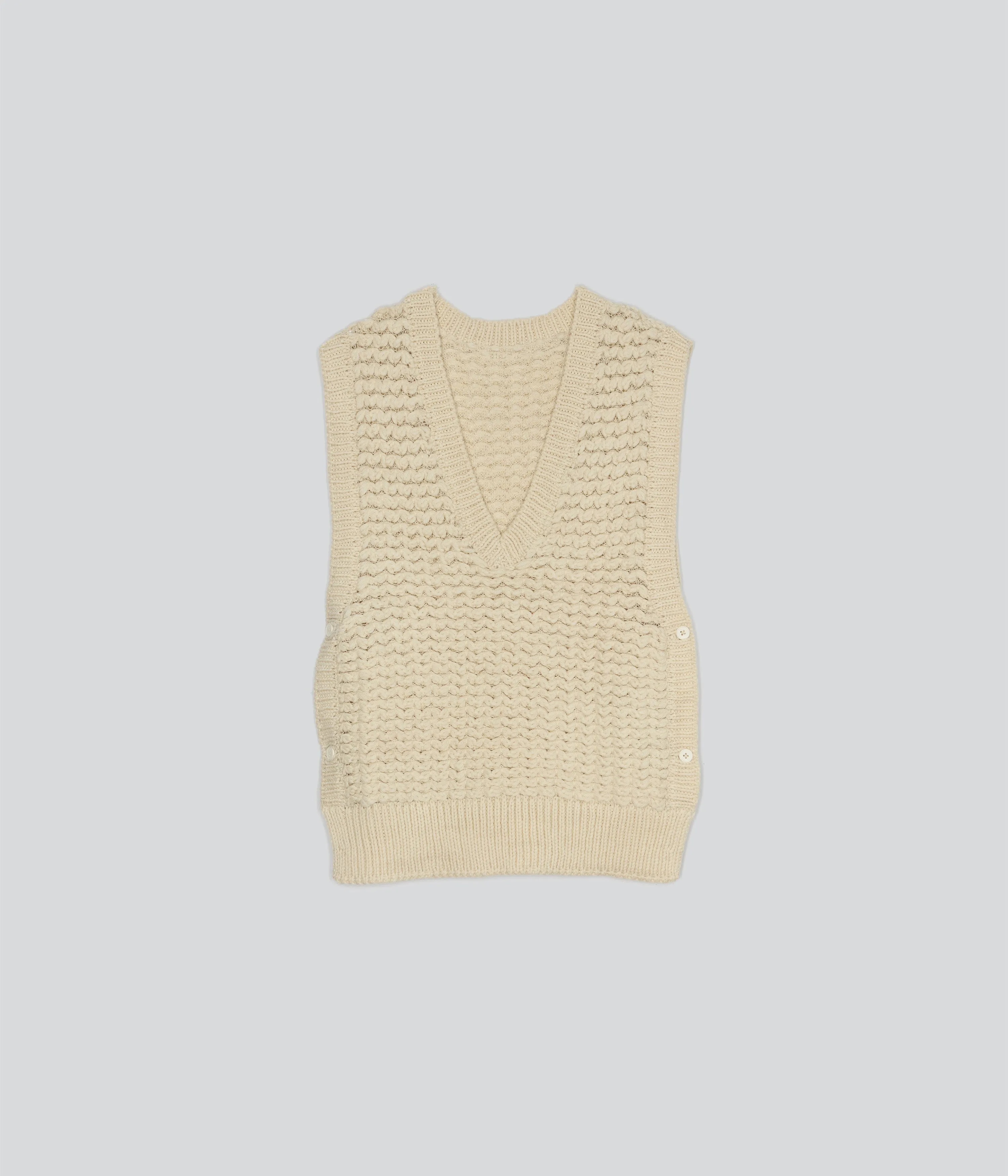 Knit Vest in Cream