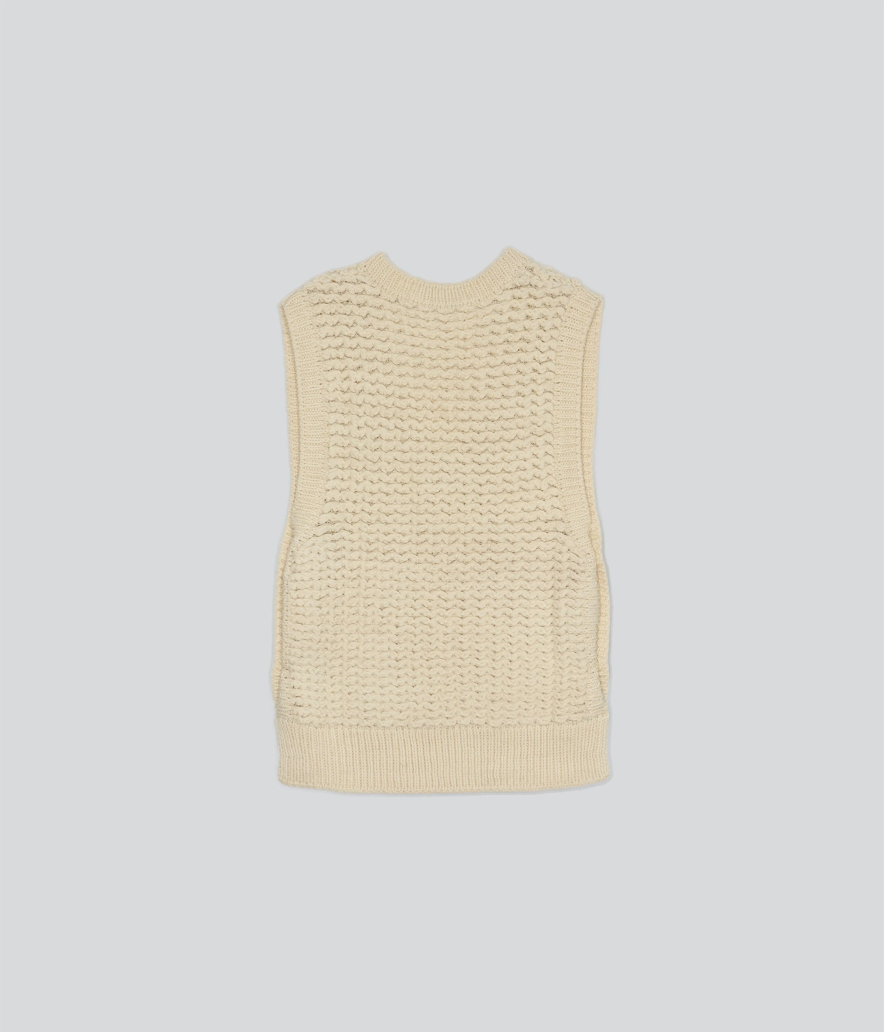 Knit Vest in Cream