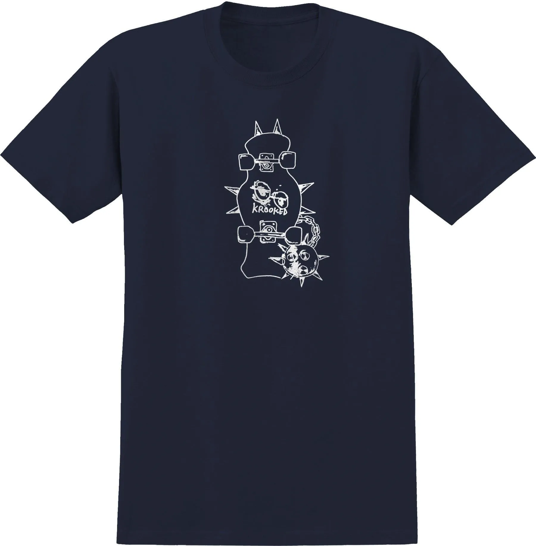 KROOKED Mace Tee Navy/White