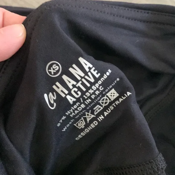 La Hana active black bike shorts