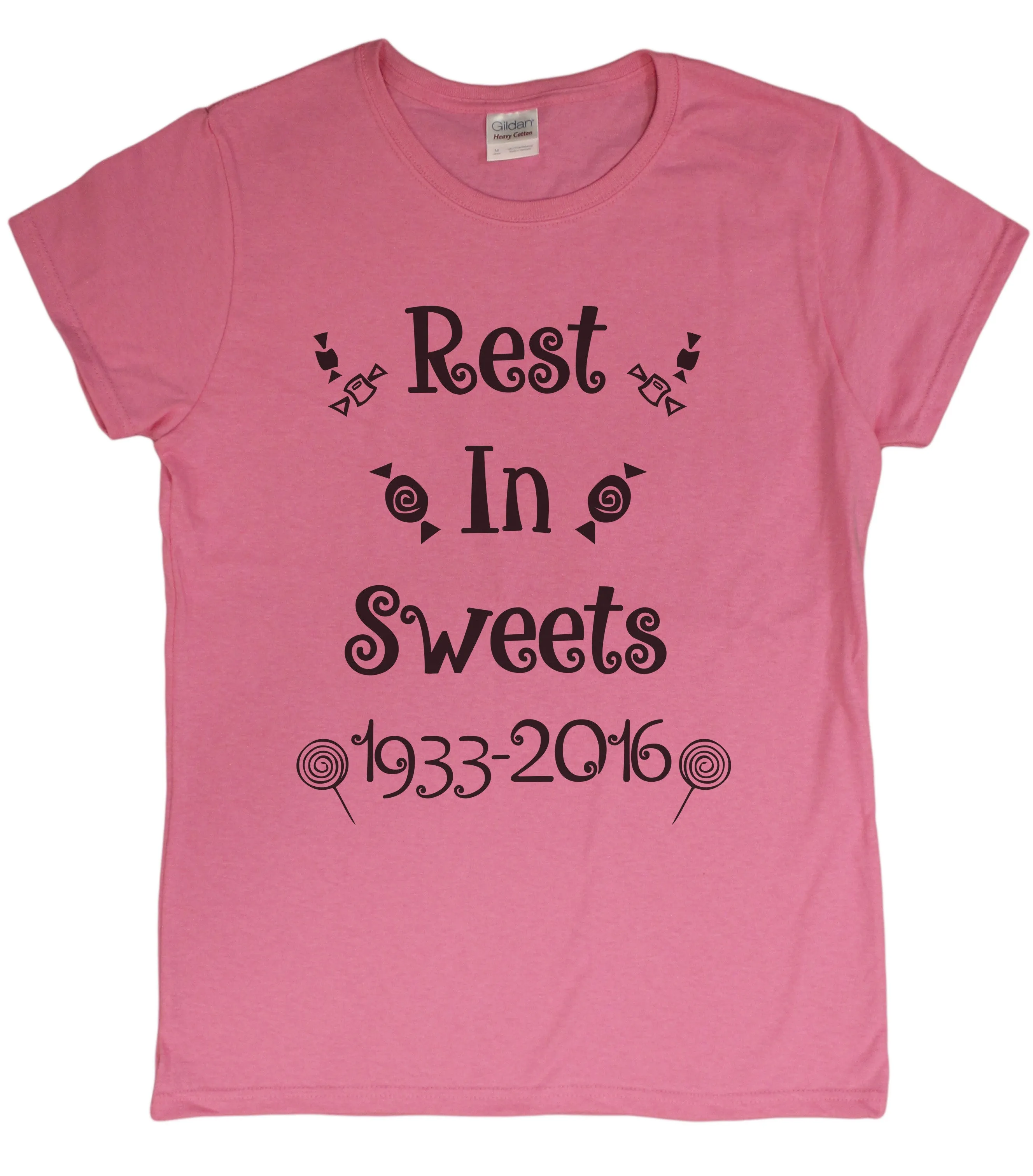 Ladies Gene Wilder Tribute "Rest In Sweets" T-Shirt
