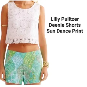 Lilly Pulitzer Deenie 5&quot; Shorts Sun Dance Print Multicolored Abstract Print