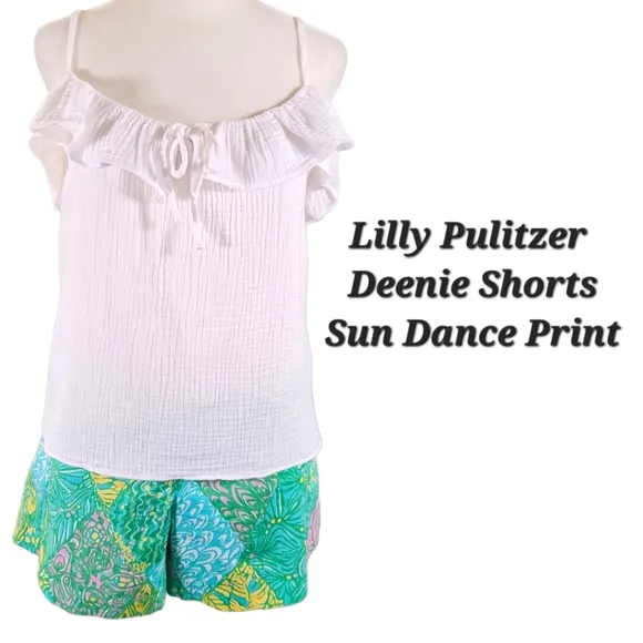 Lilly Pulitzer Deenie 5&quot; Shorts Sun Dance Print Multicolored Abstract Print
